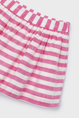 MAYORAL ÇİZGİLİ ETEK SET 03952-12 FUŞYA