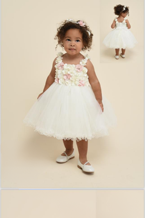 CHATON D'OR 4683 KREM ELBİSE 1/5YAŞ