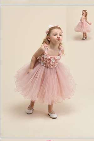 CHATON D'OR 4683 PUDRA FLORA ELBİSE 1/5YAŞ