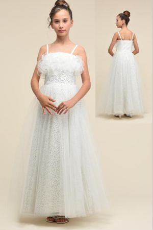 CHATON D'OR 5573 EKRU ELBİSE 7/15 YAŞ