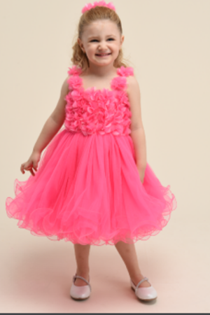 KIDS GARDEN 4683 FLORA ÇİÇEKLİ ELBİSE