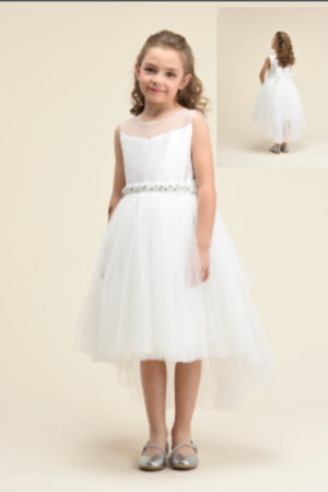 KIDS GARDEN 5463 EKRU KOLSUZ ELBİSE BELLA BRİLLA 