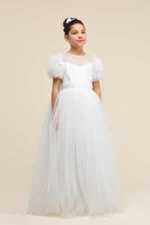 KIDS GARDEN 5521 KOL FIRFIR UZUN ELBİSE