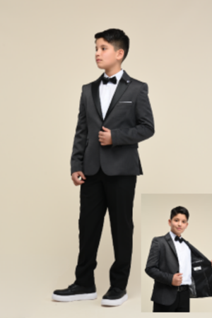 KIDS GARDEN 9071-1 ÇOCUK SMOKIN TAKIM ELBİSE SİYAH