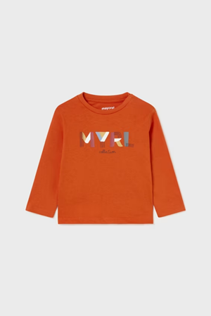 MAYORAL TİŞÖRT UZUN KOL BASIC 108 TURUNCU