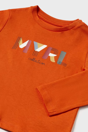 MAYORAL TİŞÖRT UZUN KOL BASIC 108 TURUNCU
