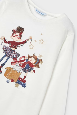 MAYORAL  TISORT UZUN KOL 4072-92 KREM