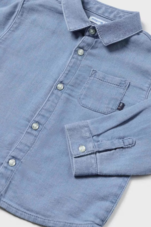 MAYORAL 02192-5 UZUN KOL MAVİ GÖMLEK