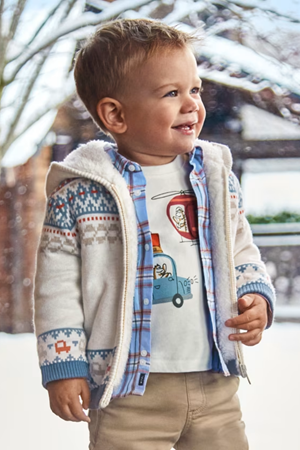 MAYORAL 02319-60 KREM PULOVER KAZAK