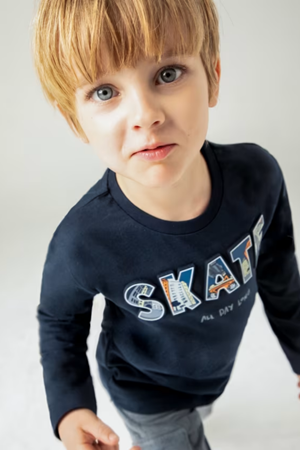 MAYORAL 04050-53 LACIVERT TISORT UZUN KOLLU 4/9