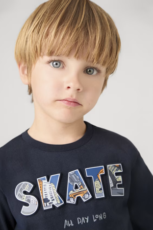 MAYORAL 04050-53 LACIVERT TISORT UZUN KOLLU 4/9