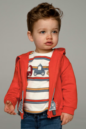 MAYORAL 02037-87 EKRU TISORT CIZGILI UZUN KOL