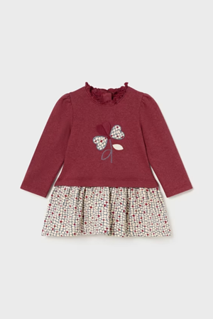 MAYORAL 02917-35 KIRMIZI ELBİSE 