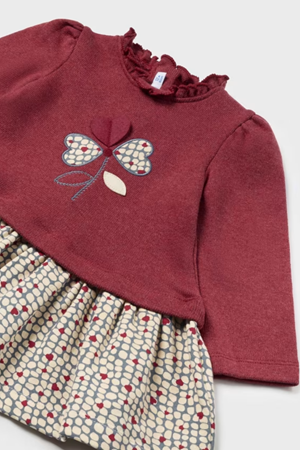 MAYORAL 02917-35 KIRMIZI ELBİSE 