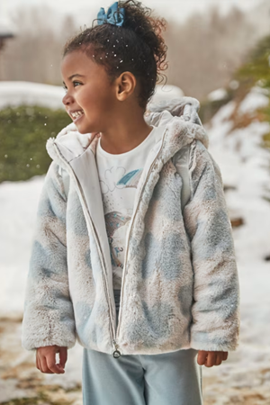 Mayoral 04486-79 Gri Kürklü Mont