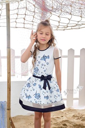 PAMİNA 310301CA MAVİ ELBİSE