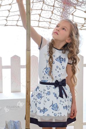 PAMİNA 310301CA MAVİ ELBİSE