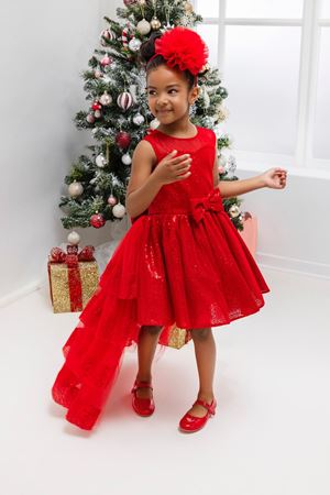 PAMİNA 34147PR KIRMIZI ELBİSE