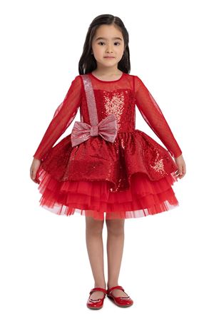 PAMİNA 34041PR KIRMIZI ELBİSE