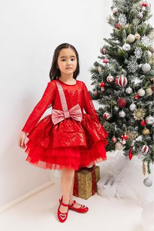 PAMİNA 34041PR KIRMIZI ELBİSE