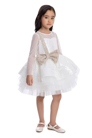 PAMİNA 34041PR EKRU ELBİSE