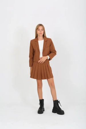 MARIONS MGE-0007 KAHVERENGİ ETEK