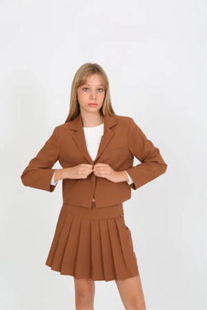 MARIONS MGE-0007 KAHVERENGİ ETEK