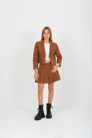 MARIONS MGE-0007 KAHVERENGİ ETEK