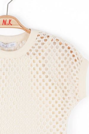 NK Kids 38337 FİLE T-SHIRT 8/14 KREM