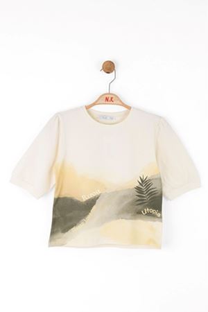NK Kids 38379 ÜTOPYA TSHIRT KREM 8/14
