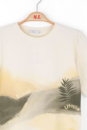 NK Kids 38379 ÜTOPYA TSHIRT KREM 8/14