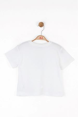 NK Kids 38511 JOY T-SHIRT EKRU/MAVİ 4/8