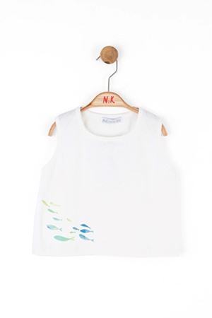 NK Kids 38524 FISH CROP EKRU/YEŞİL