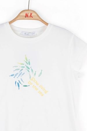 NK Kids 38532 SLOW T-SHIRT EKRU 4/8