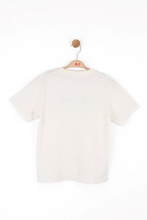 NK Kids 48321 NAKIŞLI T-SHIRT KREM 8/14