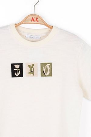 NK Kids 48321 NAKIŞLI T-SHIRT KREM 8/14