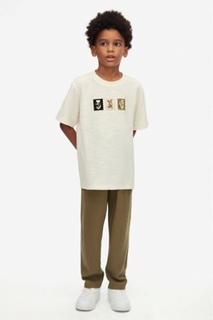NK Kids 48321 NAKIŞLI T-SHIRT KREM 8/14