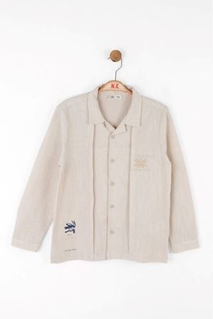 NK Kids 48350 TRUE GÖMLEK KREM 8/14 