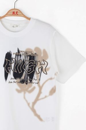 NK Kids 48359 HIGH T-SHIRT EKRU 8/14