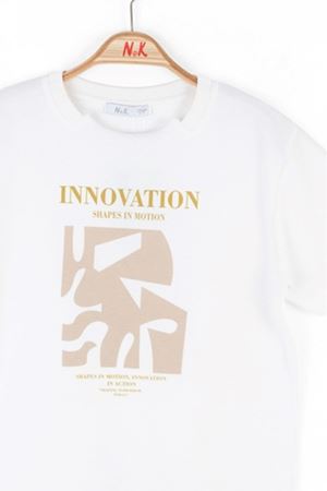 NK Kids 48518 INNOVATION T-SHIRT 4/8 EKRU