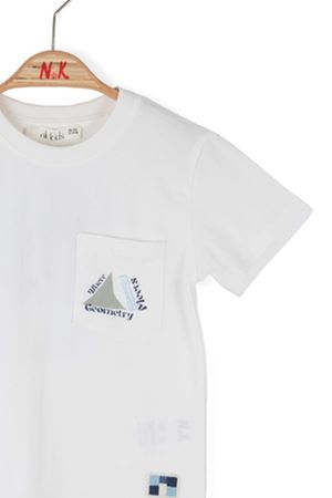 NK Kids 48604 GEOMETRY T-SHIRT 1/4 EKRU