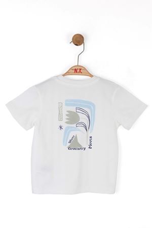NK Kids 48604 GEOMETRY T-SHIRT 1/4 EKRU
