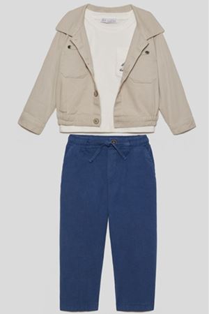 NK Kids 48604 GEOMETRY T-SHIRT 1/4 EKRU