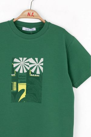 NK Kids 48531 BASEBALL T-SHIRT YEŞİL 4/8