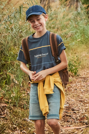 MAYORAL 00252-77 GRI-MAVI DENIM BERMUDA ŞORT