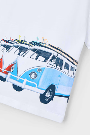 MAYORAL 3047-95 BEYAZ T-SHIRT 4/9 ERKEK