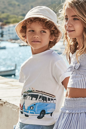 MAYORAL 3047-95 BEYAZ T-SHIRT 4/9 ERKEK