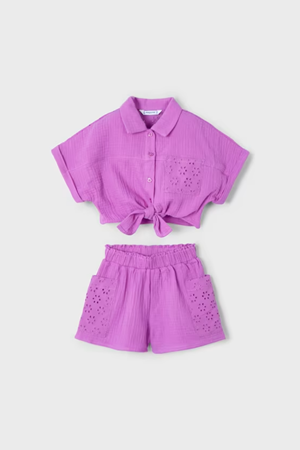 MAYORAL 03210-81 PEMBE ŞORT TAKIM