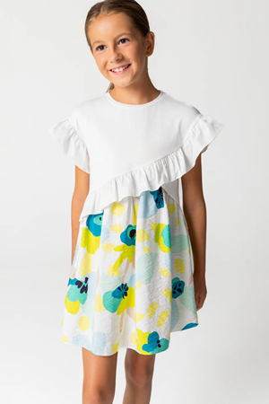 SheShe DSL0370 Günlük Çiçek Keyfi Elbisesi