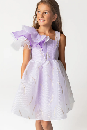 SheShe DSL0442 LİLA Parti Zarafeti Elbise